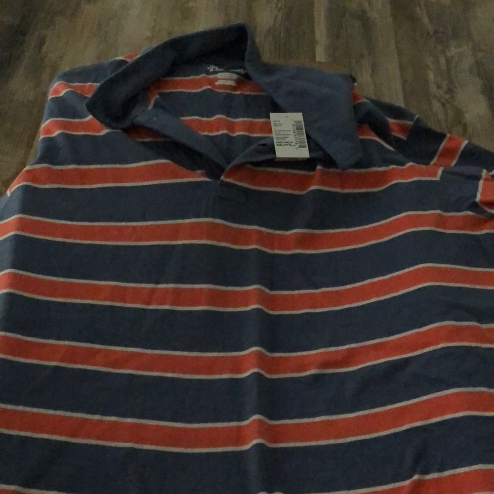 Blue and orange strip